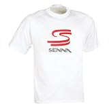 Ayrton Senna White Double-S T-Shirt - Xlarge