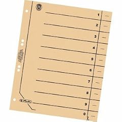 Herlitz 10843431 Trennbl�tter Premium A4 chamois Inh.100