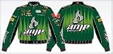 Dale Earnhardt, Jr. Men's Brushed Cotton Twill Racing Jacket (AMP Green)