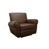 Baxton Studio Clayford Dark Brown Faux Leather Modern Recliner