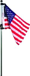 (Price/Each)SeaSense FLAG POLE W/US FLAG TELESCO 50071027 (Image for Reference)