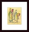 Art Poster Wood Framed Print - The Wine Cellar - Sauvignon Blanc - Artist: Martha Furman- Poster Size: 8 X 10