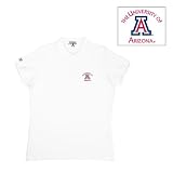 Arizona Wildcats NCAA Classic Pique Polo Shirt for Women (White)