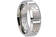 Slotted Titanium Ring with Maltese Cross