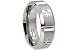 Slotted Titanium Ring with Maltese Cross