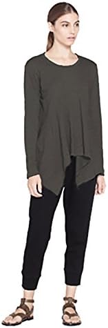 Wilt Hanky Hem Top in Distressed Black (Small)