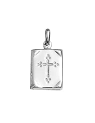 Bling Jewelry Book Bible Religious Cross Locket Pendant 925 Sterling Silver