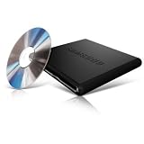 Samsung USB 2.0 External Optical Drive SE-S084D/TSBS Super WriteMaster, Slim External DVD Writer (Gloss Black)