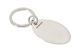 Sterling silver dog tag style keyring by Touch of Luxury