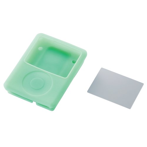 ELECOM 3rdiPod nano用シリコンケース 巻取りタイプ(グリーン) AVD-SCRA3NGN