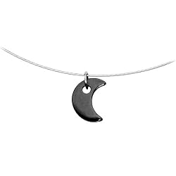 Hemalyke Crescent Moon Choker Necklace