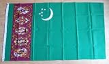 Turkmenistan Large Country Flag - 5' x 3'.IMAGE