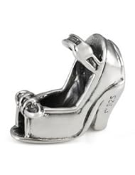 Genuine Ohm Beads (TM) Product. 925 Sterling Silver Tango Shoe European Bead Charm. 100% Satisfaction Guaranteed.