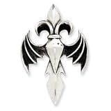 Sterling Silver Antiqued Gothic Pendant