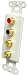 PRO-WIRE IW-4RG RCA JACK PLATE (WHITE)
