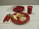 Deluxe 5-piece Redware Dining Set -- especially for Alzheimer