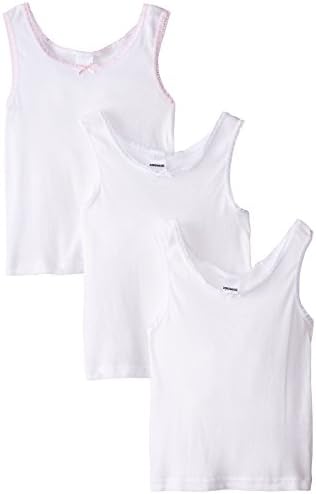 Danawear Little Girls' White 3 Pack Girls Camisole