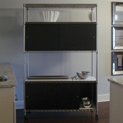 Chrome Wire Slide Door Enclosure 36