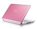 MSI Wind U100-427 10-Inch Pink Netbook - 2.5 Hour Battery Life