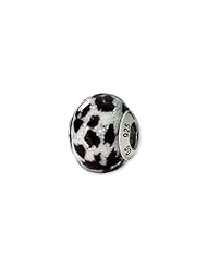 Cheetah, Murano Glass Charm for 3mm Charm Bracelets