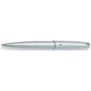 Aurora Style Chrome Barrel and Chrome Cap Ballpoint Pen