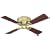 Hunter 23860 Low Profile lll 42-Inch Four-Walnut-Blades-Ceiling Fan, Antique Brass
