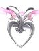 8 Pink Heart Slide Ankle Bracelet Sterling Silver Jewelry