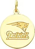 14K Gold NFL New England Patriots Logo Charm