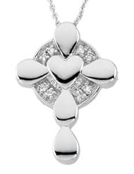 0.925 Sterling Silver Cross & Heart Memory Locket & Necklace