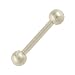 Stainless Steel Externally Threaded Straight Barbell: 16g 1/2, SS Balls: 3mm