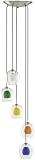 Brighton Collection 5-Light Multi-Colored Pendant Lamp