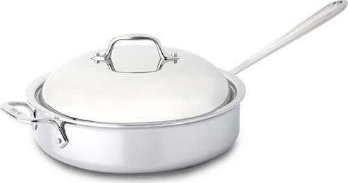 Stainless Steel Brown & Braise 4-Quart Covered Saute Pan