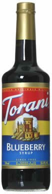 Torani Blueberry Syrup - Italian Syrup 750ml - 25.4oz
