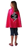Lightening Bolt Superhero Cape - Hot Pink