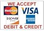 NEOPlex 2' x 3' Business Banner Sign - Visa Mastercard AMX