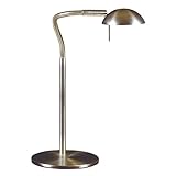 Kenroy Home 20971BS Basis Halogen Desk Lamp, Brushed Steel