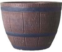 12" Whiskey Barrel Brn