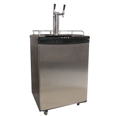 Danby 2 Faucet Kegerator DKC645BLS Full Size Beer Cooler with Stainless Steel Door