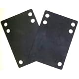 Spindog 1/2 Flat Shockpad Skateboard Risers - Black (set of 2)