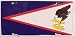 LP - 470 American Samoa Flag License Plate - 2123