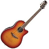 Ovation CC28 Celebrity Super Shallow Acoustic-Electric Guitar - Honeyburst Quilt
