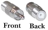 F-Pin Female / RCA Male Adaptor