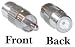 F-Pin Female / RCA Male Adaptor