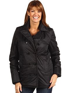 Lacoste Womens Pea Coat black sz 46 xl 14