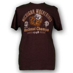 Michigan Wolverines College Vault Short Sleeve T-Shirts - Logo