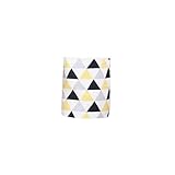 北ヨーロッパスタイル ファブリックバスケット 高さ調節可能 (mixt triangle(black/yellow))