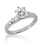 14K White
