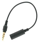 Adapter for Apple iPhone 1/8" headphone input for Universal Headphones and Earbuds , 3.5mm Male Female Extension Plug