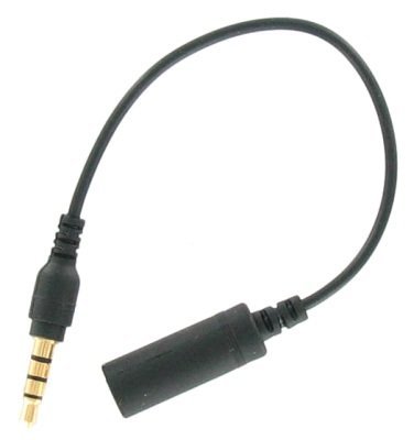 Adapter for Apple iPhone 1/8 headphone input for Universal Headphones and Earbuds , 3.5mm Male Female Extension Plug