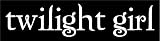 twilight girl sticker - vampire fan window decal vinyl